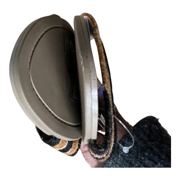 J. Crew Capri Slide Sandals Tiger Print Calf Hair NWT Size 10 - Picture 8 of 10